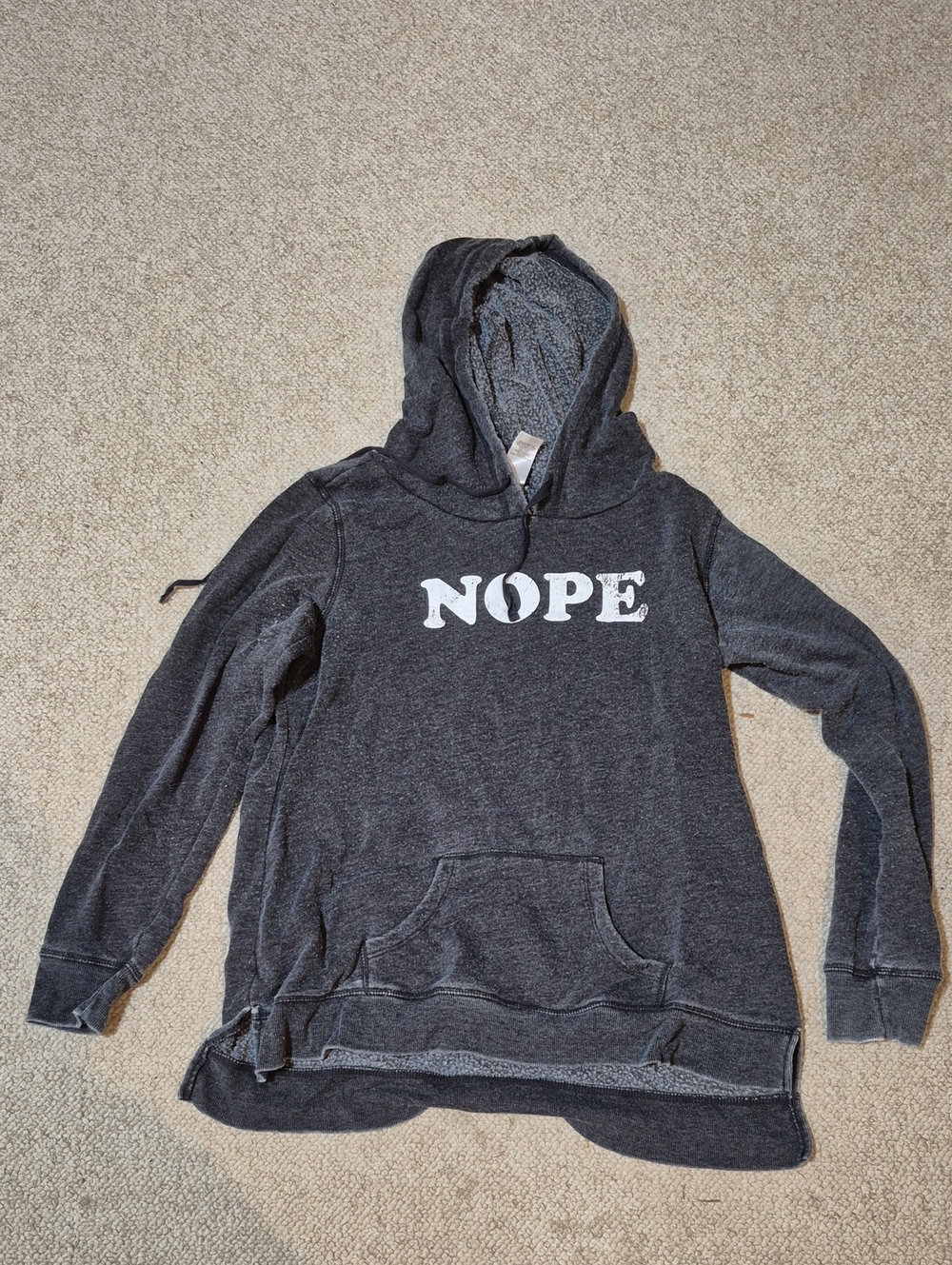 Modern Lux NOPE Graphic Hoodie – Black – Size XL